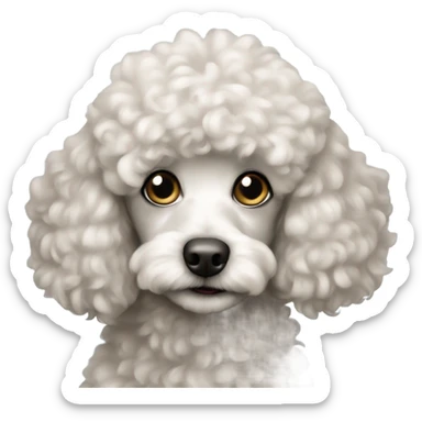 Young Australian poodle sticker