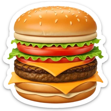 hamburguesa con cheddar sticker