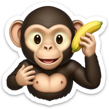 Chimpanzini bananini sticker
