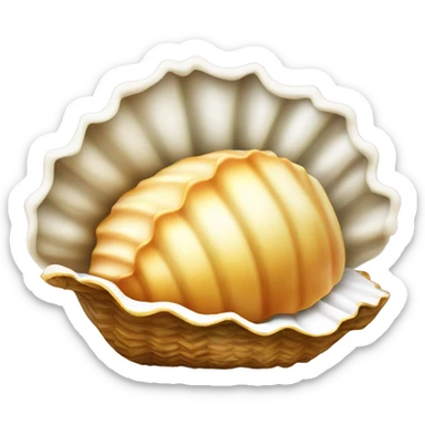 Une coquille saint jacques sticker