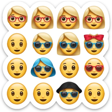 Emoji ios18 sticker pack original preppy emojis sticker