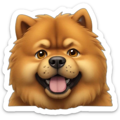 Chucky as chow chow sticker