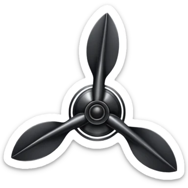 Black Propeller sticker