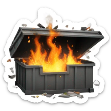 Dumpster fire sticker