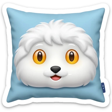 pillow white, no face sticker