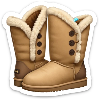 Beige Light UGGS pair sticker