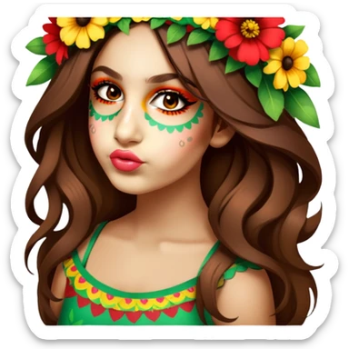 Flower-Crowned Dancer sticker