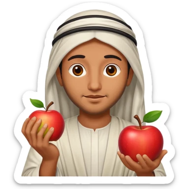 arab god with an apple sticker