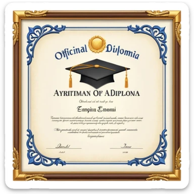 Diploma  sticker