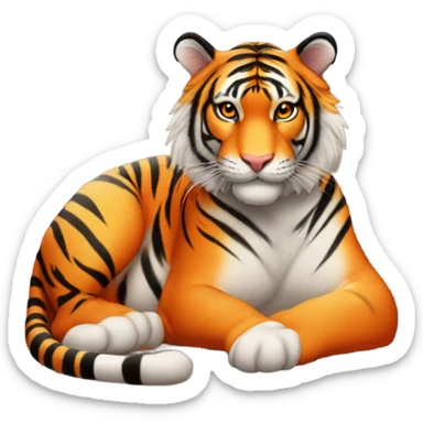 Tiger in sunlight sticker
