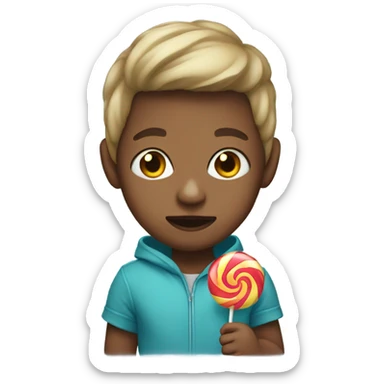 Me wearing a hoodie with a lollipop  sticker