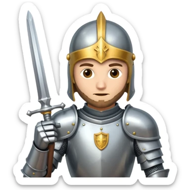 Caballero de armadura sticker