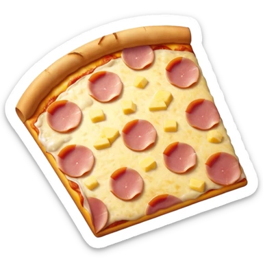 pizza Hawaiian slice (ham & pineapple) sticker