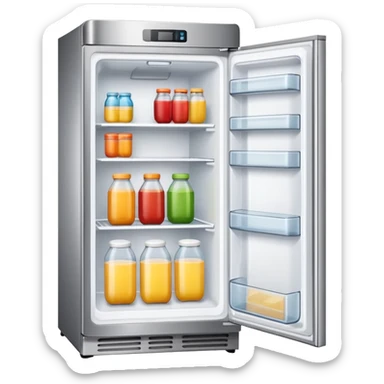 opened refrigerator  icon sticker