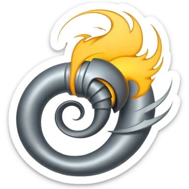 tornado wind symbol sticker