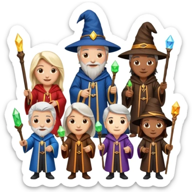 make bitlife kind of bitmojies of the harry potter universe. Make different kind of wizards and witches with different ages. sticker