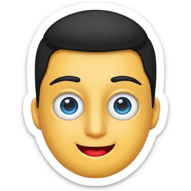 Yuvarlak bir TikTok mavi tik emojisi sticker