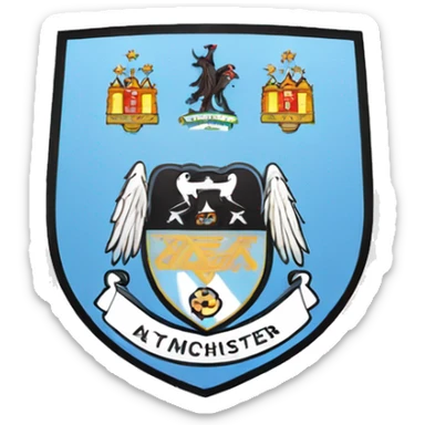 manchester city logo sticker