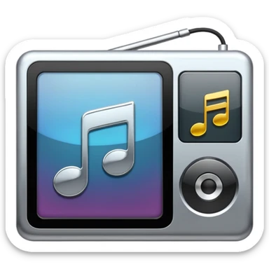music player sticker