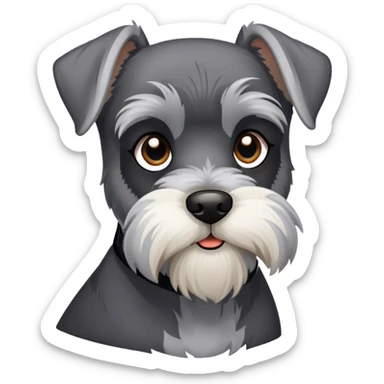 Schnauzer dog  sticker