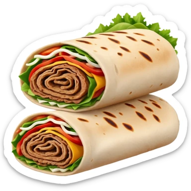 doner kebab wrap sticker