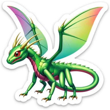 Shiny Exotic Flygon-Amaura-Genesect-Scyther-Hybrid-Creature sticker