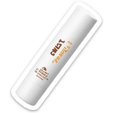 summer fridays lip balm, white cap, medium sized tall tube and brown packaging with white text  sticker