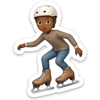 Old day on skates  sticker