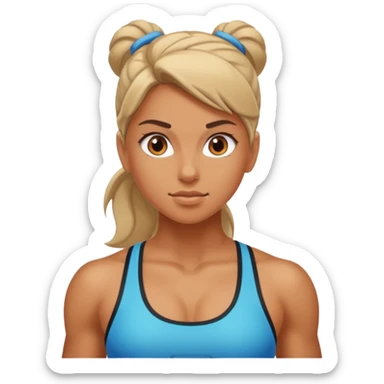 Gym girl sticker
