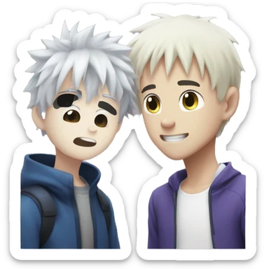 Gin and Killua sticker
