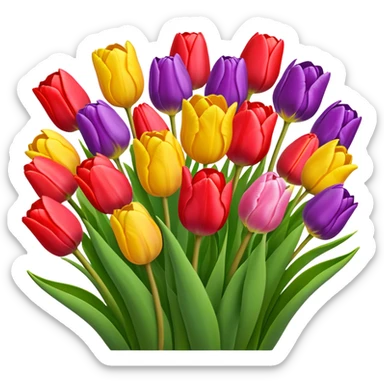 Tulip bouquet  sticker