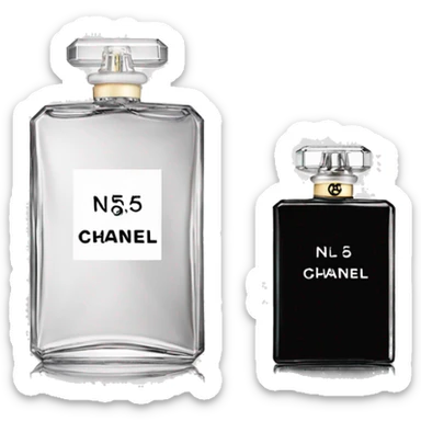 Chanel n5 l’eau bottle  sticker