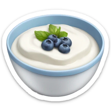 Bowl of yogurt  sticker