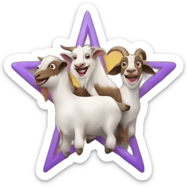 Chuckle Brothers ending a goat fun pentagram party sticker