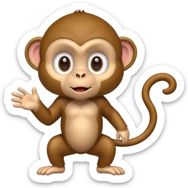 Fatest monkey in the world sticker