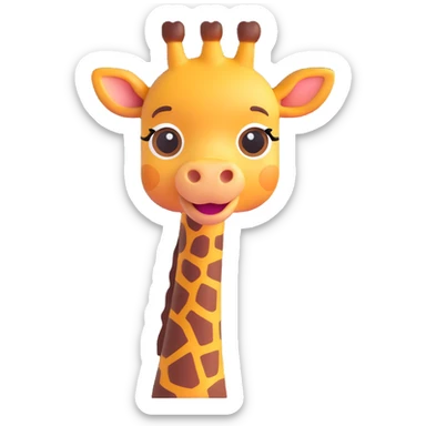 A giraffe emoji sticker