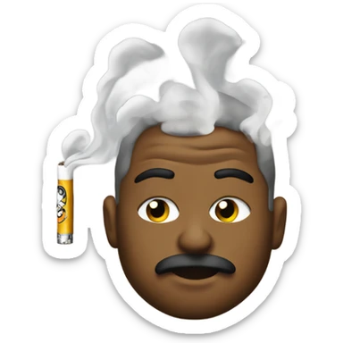 Steelers smoking cigarettes  sticker