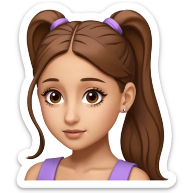ariana grande ponytail sticker