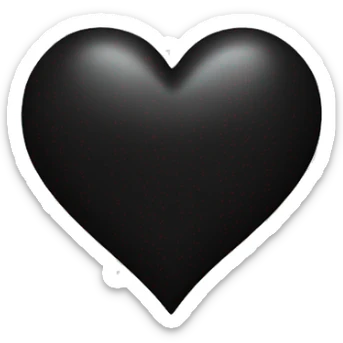 black heart sticker