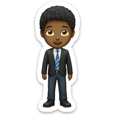 Primary school boy sticker