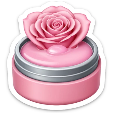 Rose vanilla lipbalm sticker