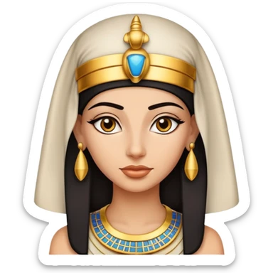 Mujer egipcia con piel blanca sticker