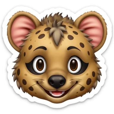 hyena cartoon  like ths emoji sticker