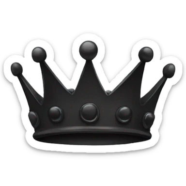 Black crown (only the crown) sticker
