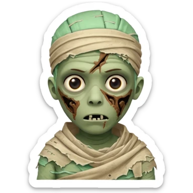 zombie mummy child
 sticker