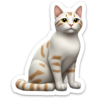 cat near baltic sea sticker