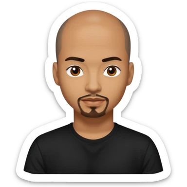 Chico DeBarge (b.1966) with dark brown hair sticker