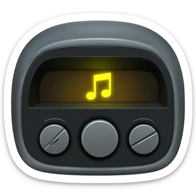 music in a car sticker