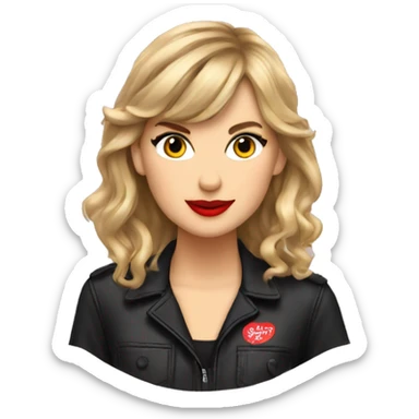 a taylor swift fan sticker