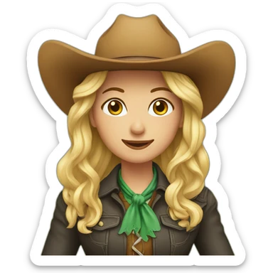 Cowgirl in Ireland sticker